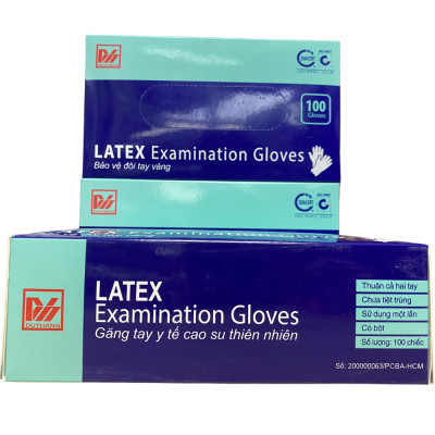 Găng Tay Cao Su Y Tế - Bao Tay Y Tế Có Bột An Toàn Nhiều Size (Hộp 100c)