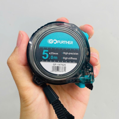 Combo 3 chiếc thước GOFUTHER mặt đen, Thước vỏ nhựa ABS chịu lực, Thước GF vỏ trong