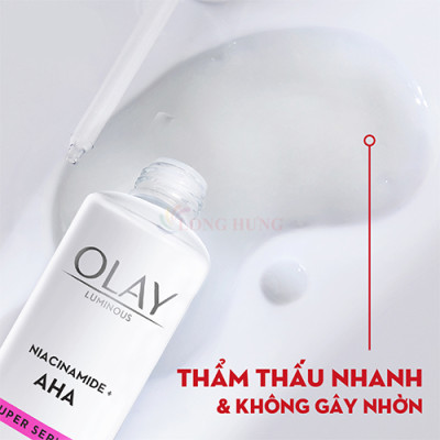 Tinh chất dưỡng trắng Olay Luminous Super Serum Niacinamide + AHA (30ml) - Hàng chính hãng