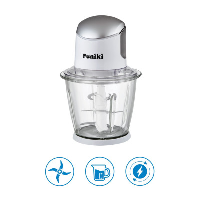 Máy xay thịt Funiki HMG2553 - Cối thủy tinh, công suất 500W - Hàng Chính Hãng