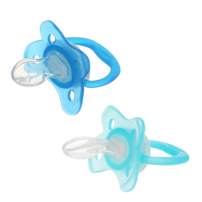 [ PV12006/PV12008 - Xanh ] Set 2 ty ngậm phát sáng dạ quang Prevent chỉnh nha, chống vẩu Dr.Brown