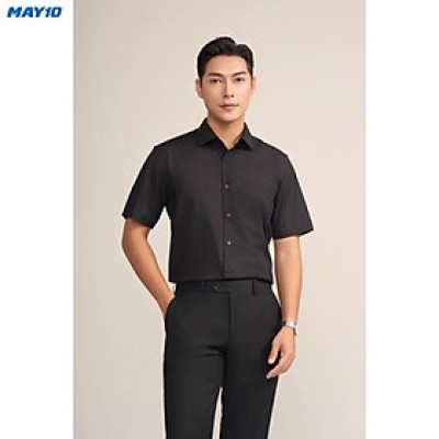 Sơ mi nam cộc tay May10 form RegularFit mã 010124195ONGB AH385