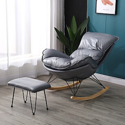 Ghế sofa thư giãn bập bênh kèm đôn