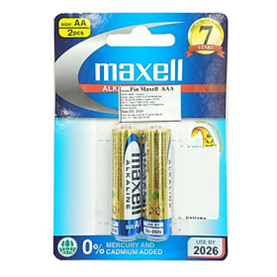 Pin Maxell Alkaline AA (2 Viên)