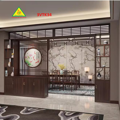 Vách ngăn phòng khách , vách ngăn phòng khách hiện đại 3VTK34 - Nội thất lắp ráp