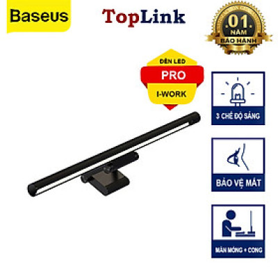 Đèn Led Máy Tính - Đèn LED Gắn Máy Tính Baseus Chiếu Sáng Rộng Ánh Sáng Đều Thiết Kế Sang Trọng