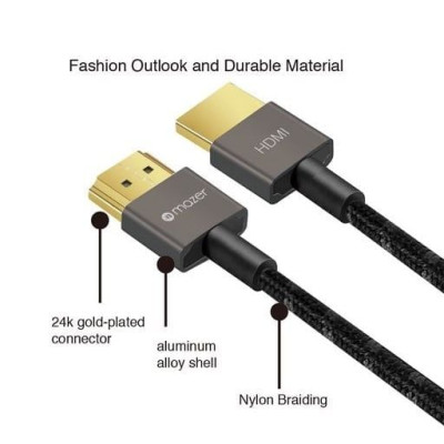 Dây Cáp Mazer Ultra Thin HDMI to HDMI 4k (2m) - Hàng Chính Hãng