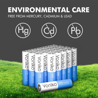 Vỉ 4 Pin Kiềm AA - Voniko