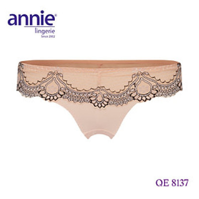 Quần lót nữ trơn phối ren cao cấp annie 8137 kiểu dáng trẻ trung, sexy, nữ tính, thoáng mát