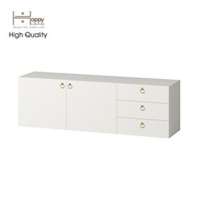 [Happy Home Furniture] WESLEY, Kệ Tivi 3 ngăn kéo - 2 cửa mở, 160cm x 40cm x 50cm ( DxRxC)   , KTV_004