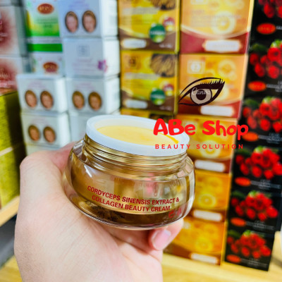 Kem LAYSMON Đông Trùng Hạ Thảo - LAYSMON CORDYCEPS SINESIS EXTRACT AND COLLAGEN BEAUTY CREAM 20g