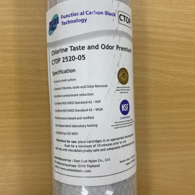 Lõi than hoạt tính Carbon 20" Thái Lan - Hàng chính hãng