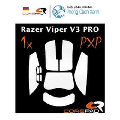 Bộ grip tape Corepad PXP Grips Razer Viper V3 PRO - Hàng Chính Hãng