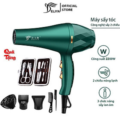 Máy Sấy Tóc Deliya DLY 2300 công suất lớn ( 1200W)- Hàng chính hãng- Tặng kèm bộ bấm móng
