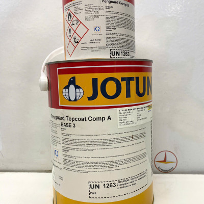 Sơn Epoxy Jotun Penguard Topcoat base 3 màu đen - Black 0099 _5L/bộ