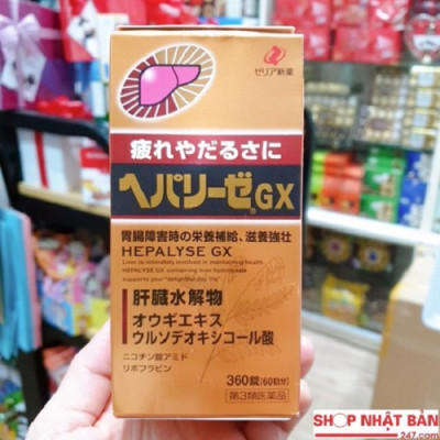 Viên uống bổ gan thải độc cao cấp Hepalyse GX 360 viên Nhật Bản
