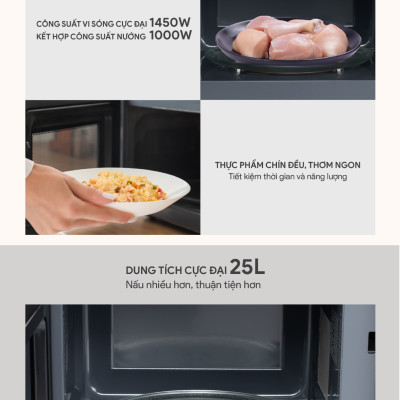 Lò Vi Sóng Có Nướng BlueStone MOB-7833 ( 25 Lít) - Hàng chính hãng