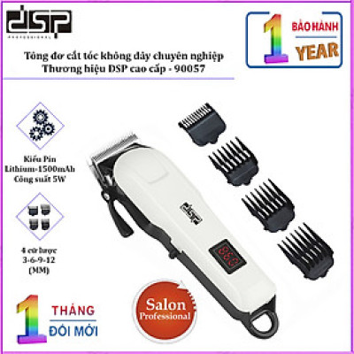 Tông đơ cắt tóc không dây chuyên nghiệp DSP 90057 - Hàng Nhập Khẩu