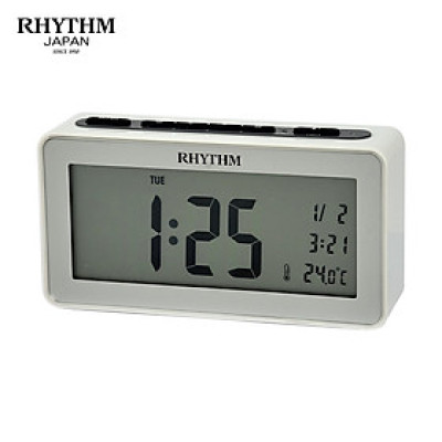 Đồng hồ Rhythm LCT102NR03 – KT 15.3 x 8.3 x 4.1cm / 230g. Vỏ nhựa. Dùng Pin.
