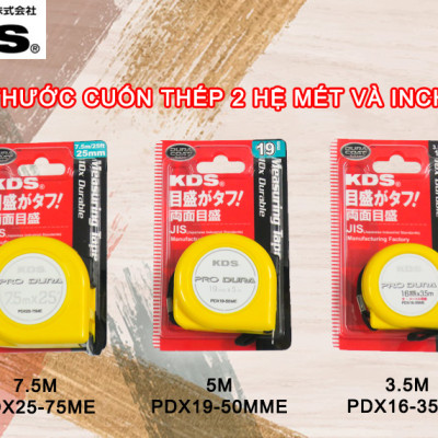 THƯỚC CUỐN THÉP HỆ MÉT VÀ INCH KDS PDX