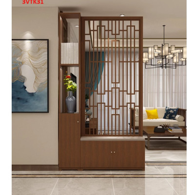 Vách ngăn phòng khách nhà bếp, Tủ kệ vách ngăn phòng 3VTK31 - Nội thất lắp ráp Viễn Đông Adv