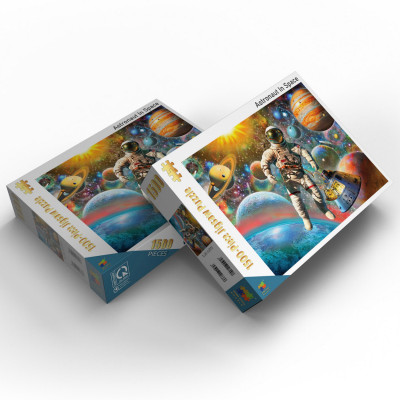 Astronaut In Space - Bộ Tranh Ghép Hình Minh Châu 1500 Mảnh Kích Thước 60x80cm