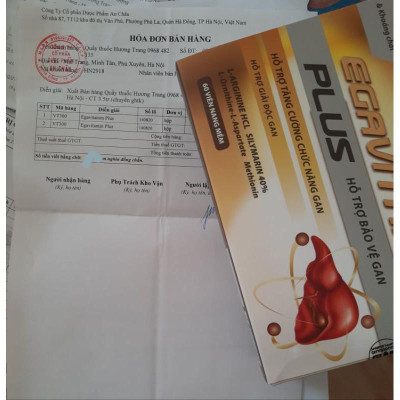 Viên uống ega vitamin plus Dược Phẩm An Châu giúp hạ men gan tăng cường chức năng gan hộp 12 vỉ 60 viên 