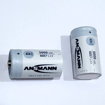 Pin đại sạc ANSMANN 5000 (Mono D) vỉ 2 viên - Hàng Nhập Khẩu