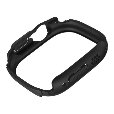 Ốp Case Đen và Trong Suốt cho Apple Watch Ultra / Apple Watch Ultra 2 49mm - Hàng Chính Hãng