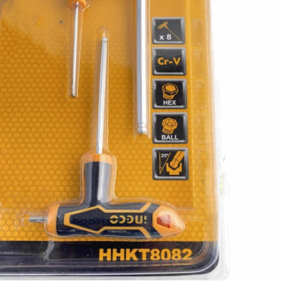BỘ 8 CHÌA LỤC GIÁC TAY CẦM CHỮ T - HÀNG CHÍNH HÃNG