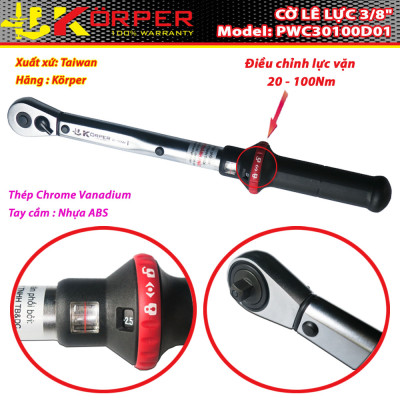 CỜ LÊ LỰC 3/8" KÖRPER PWC30100D01