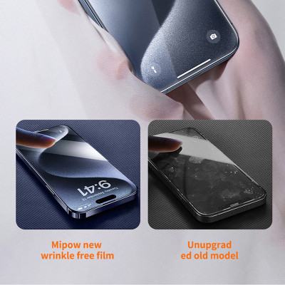 Kính Cường Lực MIPOW KINGBULL 3D Premium Silk Cho iPhone 16 Pro/ 16 Pro Max Viền 3D Bo Đẹp Mắt Cảm Giác Vuốt Mềm Mượt Hàng Chính Hãng