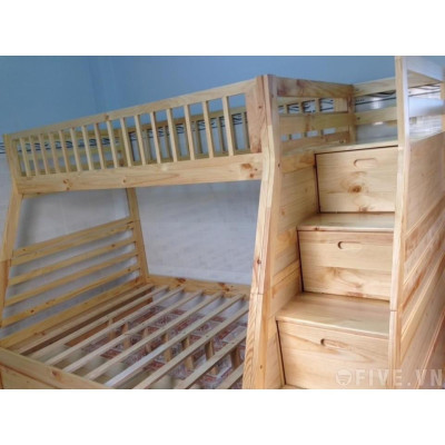 Giường Tầng Bella Esprit Gỗ Tự Nhiên