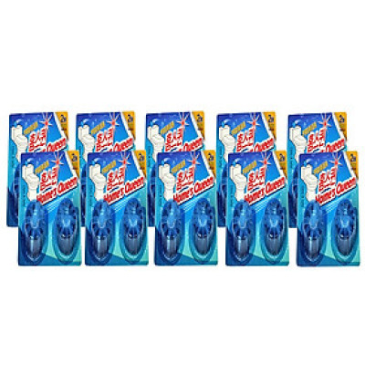 Bộ 10 Vỉ (20 Viên) Vệ Sinh Khử Mùi Bồn Cầu Homes Queen Hàn Quốc (2 viên/vỉ x 40 g/viên). Hàng cao cấp chính hãng - 1 viên sử dụng được tới 1 tháng rưỡi