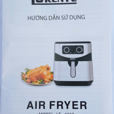 Nồi Chiên Không Dầu Dung tích Lớn 8 Lít, Công suất 1800W, Giỏ Chiên Rời, Ốp Inox LORENTE LT-1619 - HÀNG CHÍNH HÃNG