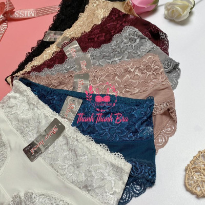 Quần lót nữ thái lan 431 – Chất thun lạnh, mịn màng, phối ren