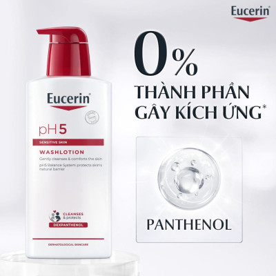 Sữa tắm cho da nhạy cảm Eucerin pH5 Washlotion 1000ml