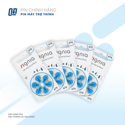 Pin máy trợ thính Signia 675