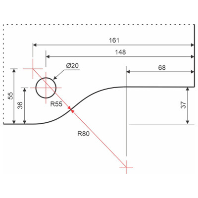 Kẹp kính đỉnh PT030