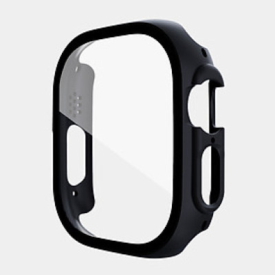 Ốp Case PC Mặt Kính Cường Lực chống va đập cho Apple Watch Ultra 1/2 49mm - Hàng Chính Hãng