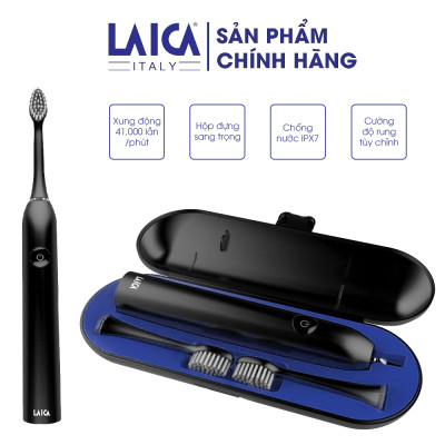 Bàn chải đánh răng điện LAICA PC4004 - Rung 41.000 lần một phút - Hộp đựng sang trọng