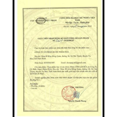 Cốm Lợi Sữa PQA Hỗ Trợ Bổ Khí Huyết, Tăng Chất Lượng , Tắc Tia Sữa, Dùng Cho Phụ Nữ Đang Cho Con Bú Hộp 25 Gói