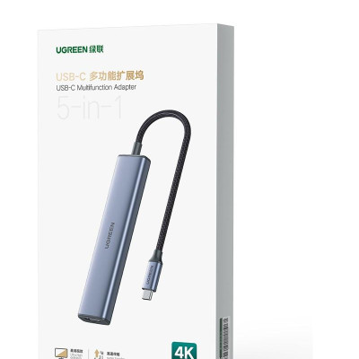 Ugreen UG20955CM478TK 4k 60hz macbook m1 imac pro 2021 Type C sang 4×USB 3.0 + HDMI Bộ chuyển đổi - HÀNG CHÍNH HÃNG