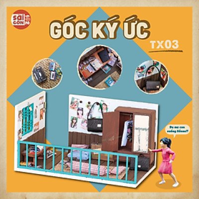 MÔ HÌNH TỰ LẮP RÁP DIY SÀI GÒN XƯA VÀ NAY - GÓC KÝ ỨC - TX03
