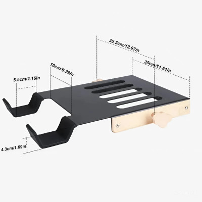 Móc Treo Xe Đạp Tường 30kg ESL-30 Tiết Kiệm Không Gian, Có Bọc Cao su chống trầy xe, Giá Đỡ Xe Đạp Trong Nhà Nhà Để Xe - Mai Lee