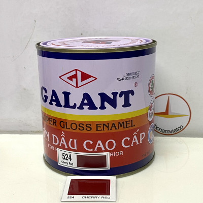 Sơn dầu Galant màu Cherry Red 524 _ 0.8L