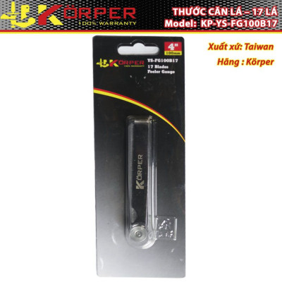 THƯỚC CĂN LÁ 17 LÁ KÖRPER KP-YS-FG100B17