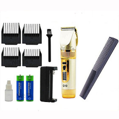 Tăng Đơ Hớt Tóc Gia Đình Cho Bé G10 Máy Chạy Êm TẶNG Lược 2 Đầu(Dày-Thưa) - Tông Đơ Cắt Tóc Gia Đình Cho Bé Sơ Sinh Dưới 6 Tháng , Người Già Có Hai Pin Rất Tiện Cho Việc Di Chuyên Cắt Liên Tục 150 Phút