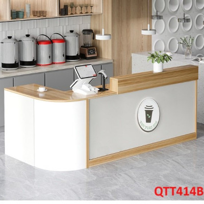 QUẦY LỄ TÂN, QUẦY TIẾP TÂN, QUẦY TÍNH TIỀN, QUẦY THU NGÂN QTT414 - Nội thất lắp ráp Viễn Đông Adv