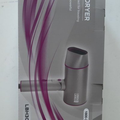 Lebenlang - Máy sấy tóc gấp gọn, 2 chiều nóng lạnh với công suất 2100W, chống xơ rối tóc, model LBH3088P - hàng chính hãng